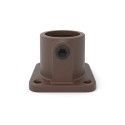Brida cuadrada Typ 11, 26.9 mm, Vintage-Brown (Klemp) Brida cuadrada Typ 11, 26.9 mm, Vintage-Brown (Klemp)