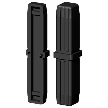 Conector recto / Extensión / Manguito – para perfil 20x20x1,5 mm - negro (Klemp)