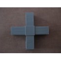 Cross Connector (2 axes, 4 slots) – for profile 20x20x1.5 mm - grey (Klemp) Cross Connector (2 axes, 4 slots) – for profile 20x20x1.5 mm - grey (Klemp)