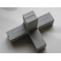Hoekbocht (3 assen, 4 ingangen) – voor profiel 20x20x1,5 mm - grijs (Klemp) Hoekbocht (3 assen, 4 ingangen) – voor profiel 20x20x1,5 mm - grijs (Klemp)