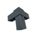 Eck-T-Verbindungsstück (3 Achsen, 3 Öffnungen) – für Profil 20x20x1,5 mm - anthrazit (Klemp) Eck-T-Verbindungsstück (3 Achsen, 3 Öffnungen) – für Profil 20x20x1,5 mm - anthrazit (Klemp)