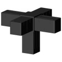 Kreuzverbinder (3 Achsen, 5 Öffnungen) – für Profil 20x20x1,5 mm - anthrazit (Klemp) Kreuzverbinder (3 Achsen, 5 Öffnungen) – für Profil 20x20x1,5 mm - anthrazit (Klemp)