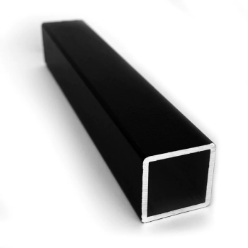 Kwadratowy profil aluminiowy - 20x20x1,5 mm - czarny - 200 cm (Klemp)