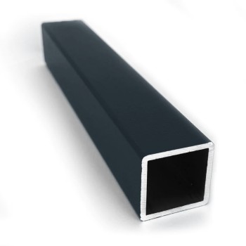 Kwadratowy profil aluminiowy - 20x20x1,5 mm - antracyt - 200 cm (Klemp)