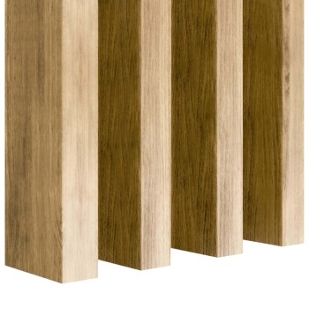 Lattes MDF autoportantes 10pc Chêne naturel - 30x60mm (Klemp)