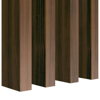 Lattes MDF autoportantes 10pc Noyer - 30x60mm (Klemp)