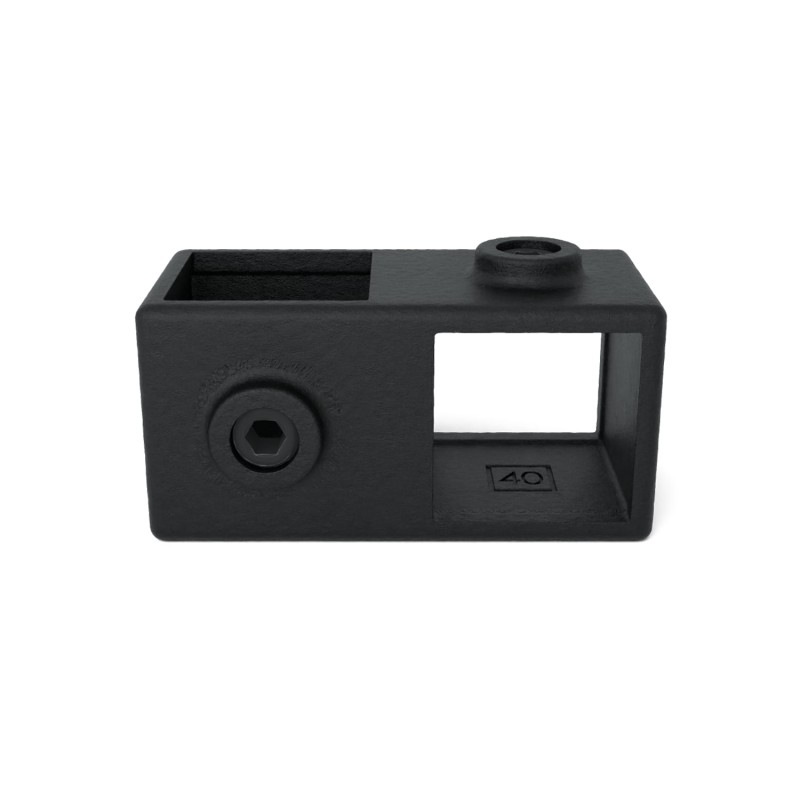 Cruce 90° Tipo 28S, 40 mm, Negro (Klemp) - Abrazaderas de tubo Cruce 90° Tipo 28S, 40 mm, Negro (Klemp) - Abrazaderas de tubo