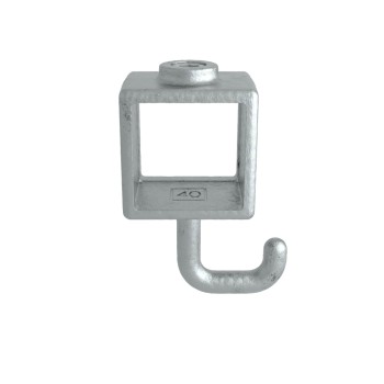 Hak skręcony Typ 64S, 40 mm, Ocynk (Klemp)