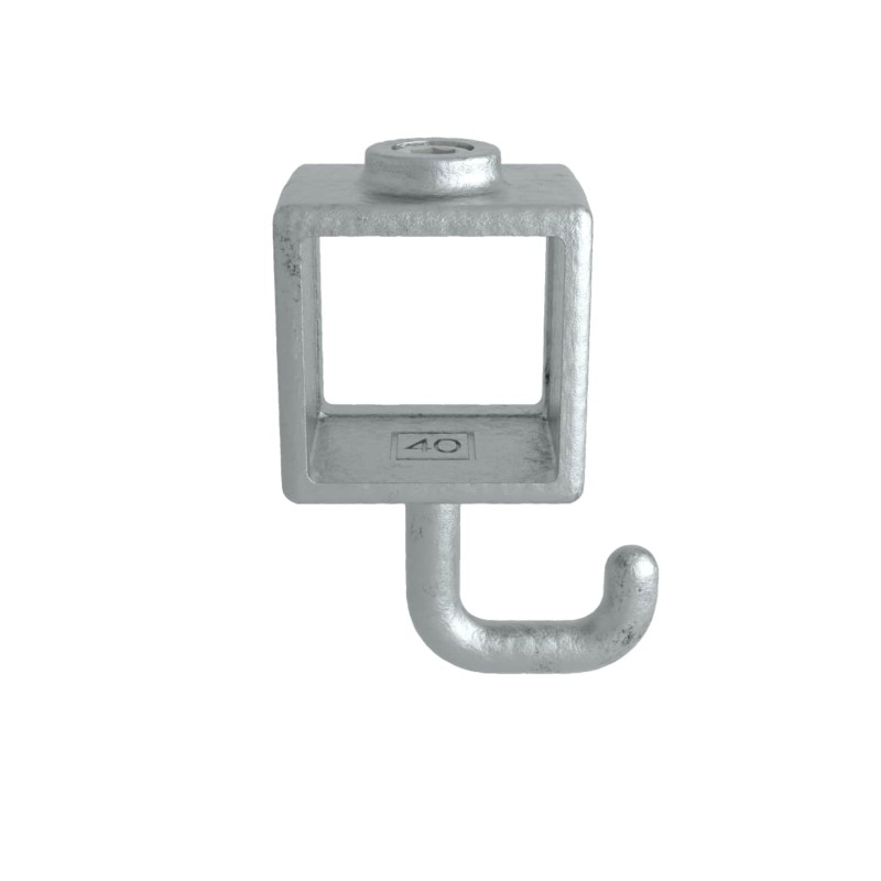 Gedrehter Haken Typ 64S, 40 mm, Verzinkt (Klemp) - Rohrverbinder Gedrehter Haken Typ 64S, 40 mm, Verzinkt (Klemp) - Rohrverbinder