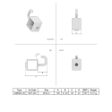 Gedrehter Haken Typ 64S, 40 mm, Verzinkt (Klemp) Gedrehter Haken Typ 64S, 40 mm, Verzinkt (Klemp)