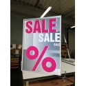 Cassonetto pubblicitario LED 60 mm (varie dimensioni) (Klemp)