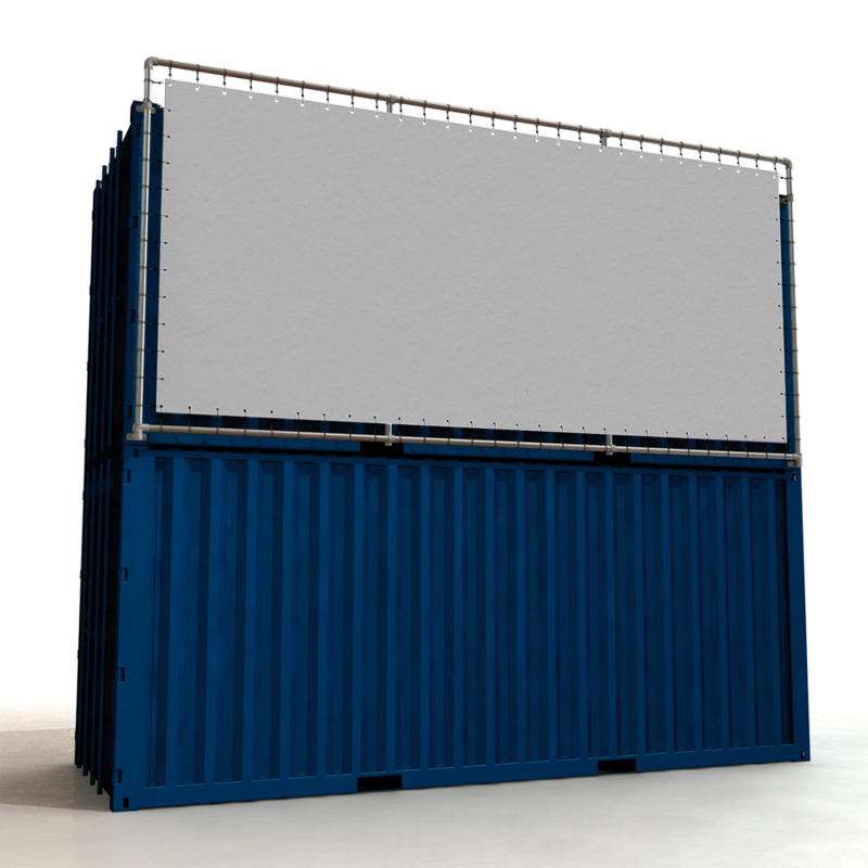Werbe-Containerrahmen CF24 (Klemp) - Werberahmen für Container Werbe-Containerrahmen CF24 (Klemp) - Werberahmen für Container