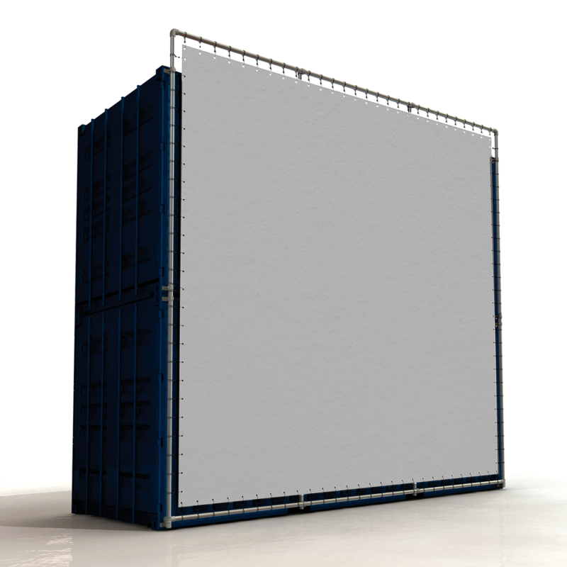 Werbe-Containerrahmen CF25 (Klemp) - Werberahmen für Container Werbe-Containerrahmen CF25 (Klemp) - Werberahmen für Container