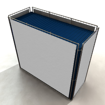 Werbe-Containerrahmen 360° CF29 (Klemp)