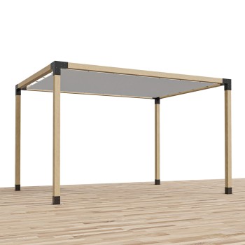 Pergola autoportée en bois droite (Klemp)