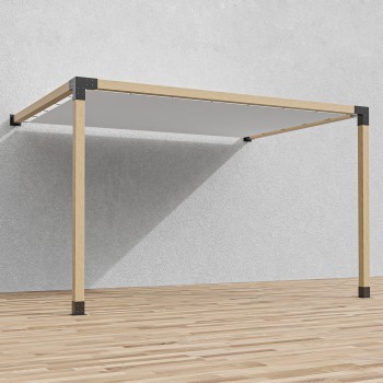 Pergola adossée en bois droite (Klemp)