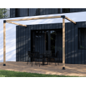 Pérgola de madera adosada recta (Klemp)