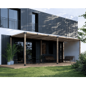 Houten muurpergola recht (Klemp) Houten muurpergola recht (Klemp)