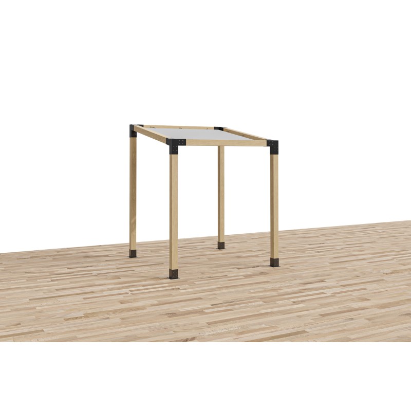 Pergola autoportante con tetto spiovente 10° (Klemp) - Pergole in Legno Pergola autoportante con tetto spiovente 10° (Klemp) - Pergole in Legno