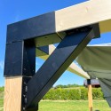 Pérgola de madera adosada recta (Klemp)