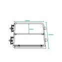 Puerta de cierre automático galvanizada SGEUFHGV2 (Kee Safety) Puerta de cierre automático galvanizada SGEUFHGV2 (Kee Safety)