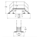 Piattaforma di accesso per coperture in membrana/asfalto/PVC (Kee Safety) Piattaforma di accesso per coperture in membrana/asfalto/PVC (Kee Safety)