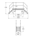 Plateforme d'accès pour toitures en béton (Kee Safety) Plateforme d'accès pour toitures en béton (Kee Safety)