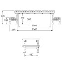 Mini crossover platform with 380 mm clearance (Kee Safety) Mini crossover platform with 380 mm clearance (Kee Safety)