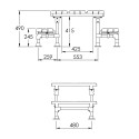 Mini plateforme de passage avec garde au sol de 400 mm (Kee Safety) Mini plateforme de passage avec garde au sol de 400 mm (Kee Safety)