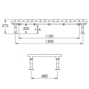 Mini crossover platform with 160mm clearance (Kee Safety) Mini crossover platform with 160mm clearance (Kee Safety)