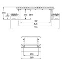 Mini plateforme de passage autoportante avec dégagement de 380 mm (Kee Safety) Mini plateforme de passage autoportante avec dégagement de 380 mm (Kee Safety)