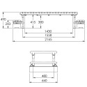 Mini plateforme de passage autoportante en aluminium avec un dégagement de 380 mm (Kee Safety) Mini plateforme de passage autoportante en aluminium avec un dégagement de 380 mm (Kee Safety)