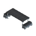 Mini plateforme de passage autoportante avec dégagement de 380 mm (Kee Safety) Mini plateforme de passage autoportante avec dégagement de 380 mm (Kee Safety)