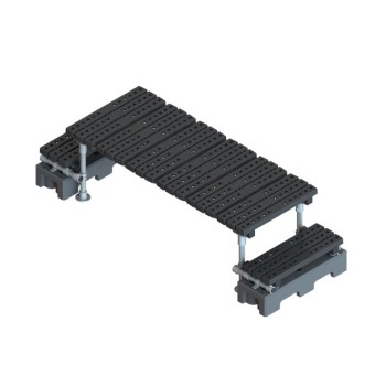 Mini freestanding crossover platform with 380 mm clearance (Kee Safety)