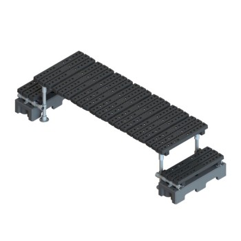 Scala di accesso in alluminio mini con passaggio da 380 mm (Kee Safety)