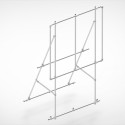Freistehender Banner Aluminium Spannrahmen (Klemp) Freistehender Banner Aluminium Spannrahmen (Klemp)