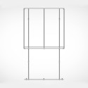 Freistehender Banner Aluminium Spannrahmen (Klemp) Freistehender Banner Aluminium Spannrahmen (Klemp)