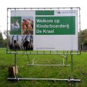 Freistehender Banner Aluminium Spannrahmen (Klemp) Freistehender Banner Aluminium Spannrahmen (Klemp)