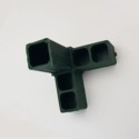 Connecteur en T d’angle (3 axes, 3 emplacements) – pour tube 20x20x2 mm - vert (Klemp) Connecteur en T d’angle (3 axes, 3 emplacements) – pour tube 20x20x2 mm - vert (Klemp)