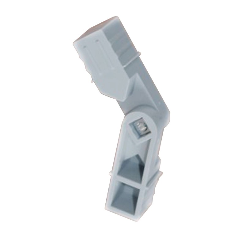 Curva 90° (2 assi, 2 ingressi) – per tubo 20x20x2 mm - grigio (Klemp) - Giunti in plastica per profili quadrati Curva 90° (2 assi, 2 ingressi) – per tubo 20x20x2 mm - grigio (Klemp) - Giunti in plastica per profili quadrati