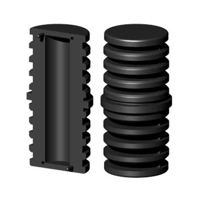 Straight connector / Coupling / Extension – for pipe 50x2 mm - black (Klemp) - Plastic connectors for round profiles Straight connector / Coupling / Extension – for pipe 50x2 mm - black (Klemp) - Plastic connectors for round profiles