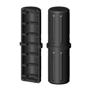 Gerade Steckverbindung / Muffe / Verlängerung – für Rohr 40x2 mm - schwarz (Klemp)