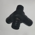 Kolano narożnikowe (3 osie, 4 gniazda) - Czarny - do rury 30x2 mm (Klemp) Kolano narożnikowe (3 osie, 4 gniazda) - Czarny - do rury 30x2 mm (Klemp)