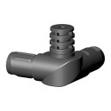 Corner T-Connector (3 axes, 3 slots) – for pipe 30x3 mm - black (Klemp) Corner T-Connector (3 axes, 3 slots) – for pipe 30x3 mm - black (Klemp)