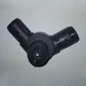 Corner T-Connector (3 axes, 3 slots) – for pipe 30x3 mm - black (Klemp) Corner T-Connector (3 axes, 3 slots) – for pipe 30x3 mm - black (Klemp)