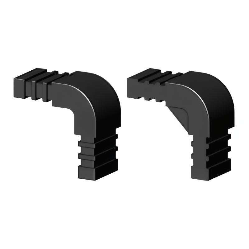 Curva 90° (2 assi, 2 ingressi) – per tubo 20x10x2 mm - nero (Klemp) - Giunti in plastica per profili rettangolari Curva 90° (2 assi, 2 ingressi) – per tubo 20x10x2 mm - nero (Klemp) - Giunti in plastica per profili rettangolari