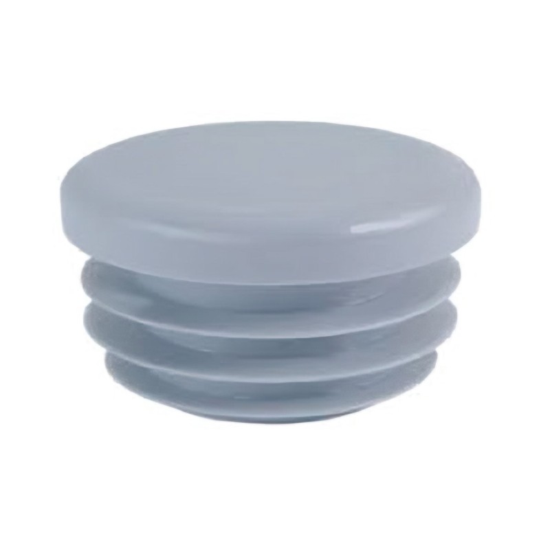 Plastic cap 50x1.2-2.5 mm - grey (Klemp) - Plastic connectors for round profiles