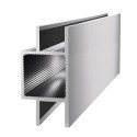 Quadratisches Aluminiumprofil mit Schienen – 20x20x2 mm - roh - 200 cm (Klemp) Quadratisches Aluminiumprofil mit Schienen – 20x20x2 mm - roh - 200 cm (Klemp)