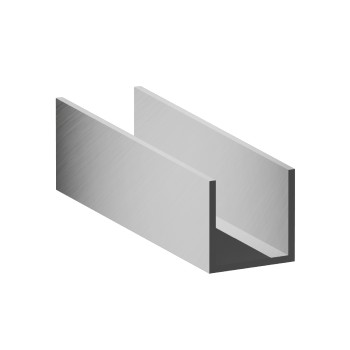 Guida in alluminio – 20x20x2 mm - grezzo - 200 cm (Klemp)