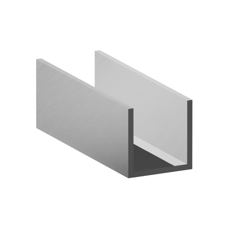 Guida in alluminio – 25x25x2 mm - grezzo - 200 cm (Klemp) - Tubi Guida in alluminio – 25x25x2 mm - grezzo - 200 cm (Klemp) - Tubi